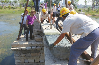 五里橋水頭段開始修繕